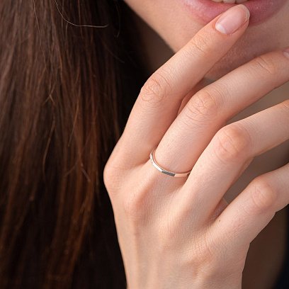 Кольцо "Далия" в серебре 112609 №8