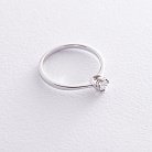 Помолвочное кольцо в белом золоте (бриллиант) MR86452ca от ювелирного магазина Оникс