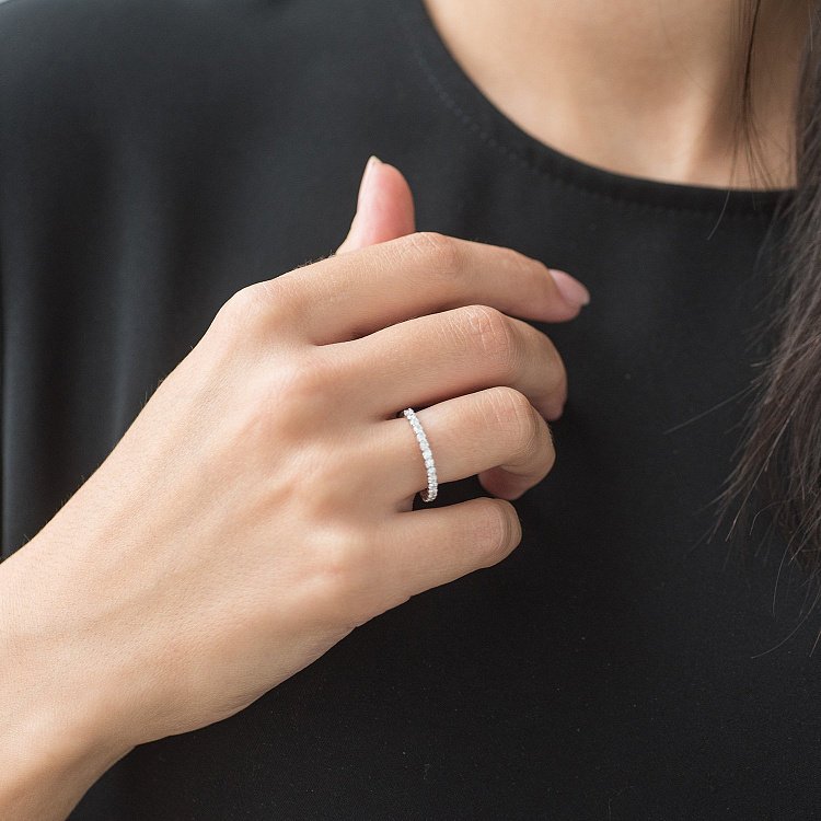 Золота каблучка з діамантами кб0286ai від ювелірного магазину Онікс - 1