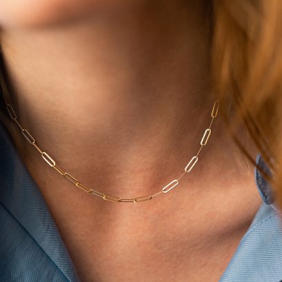 Кольє "Ванесса" у жовтому золоті кол02203 №9