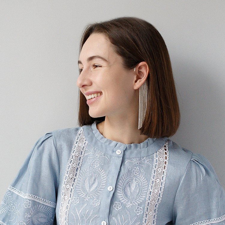 Серебряная серьга - каффа "Неповторимость" 122861 от ювелирного магазина Оникс - 10