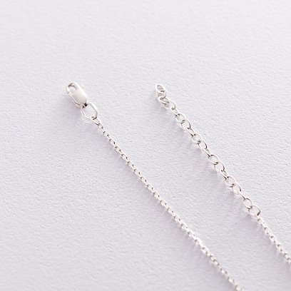 Срібне кольє з гравіюванням "Там, де почалася наша історія" 181109ист №5