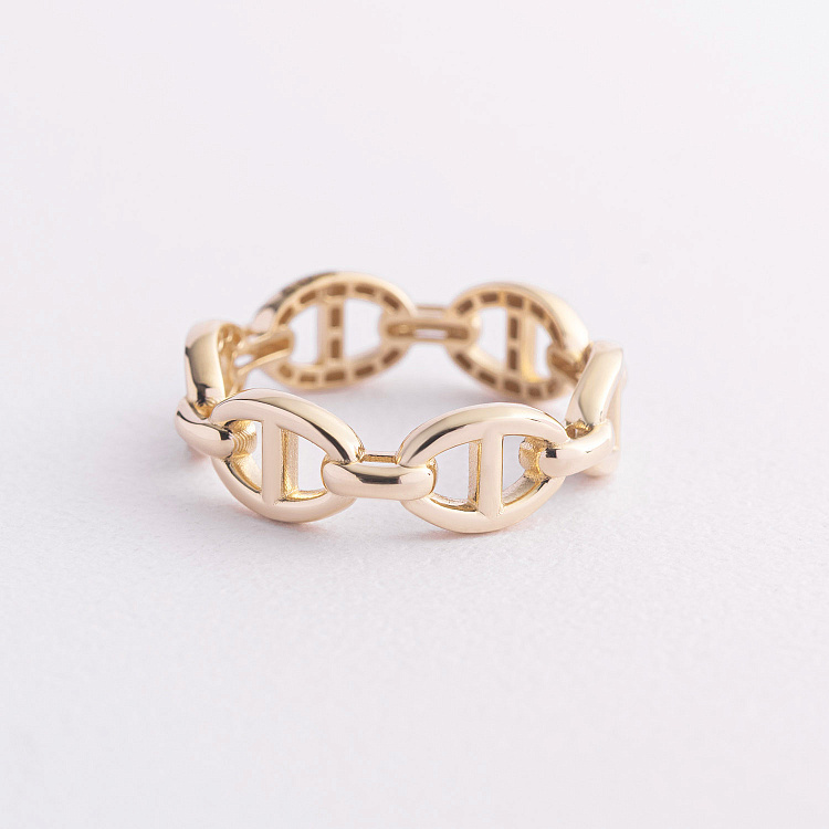 Кольцо "Helen" в желтом золоте к08392 от ювелирного магазина Оникс - 1