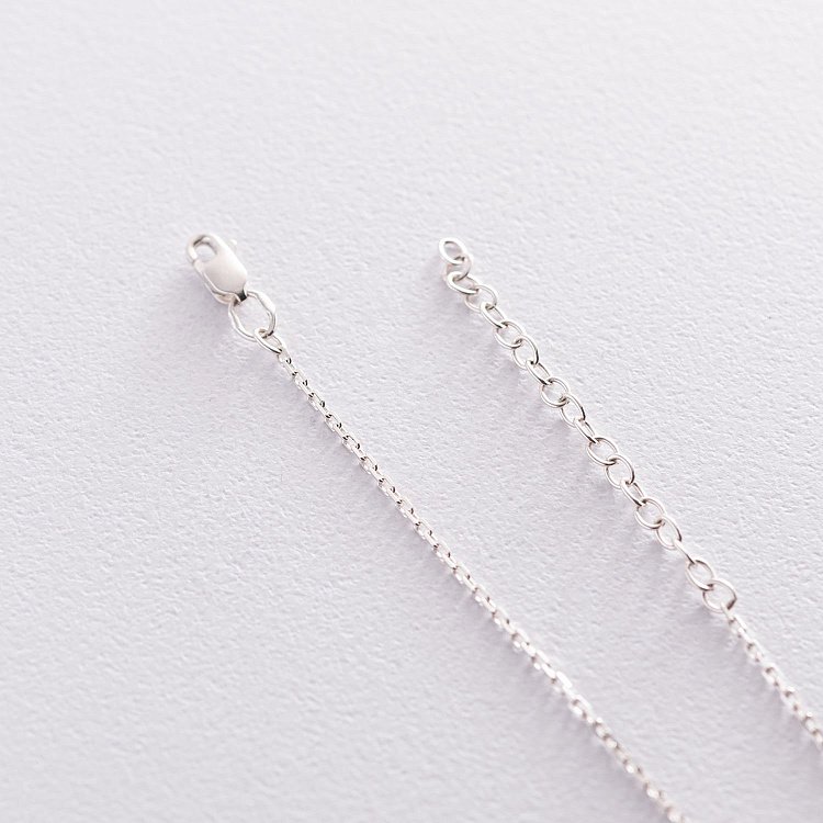 Срібне кольє з гравіюванням "Там, де почалася наша історія" 181109ист від ювелірного магазину Онікс - 4