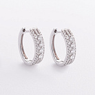 Золотые серьги с бриллиантами сб0674ca от ювелирного магазина Оникс