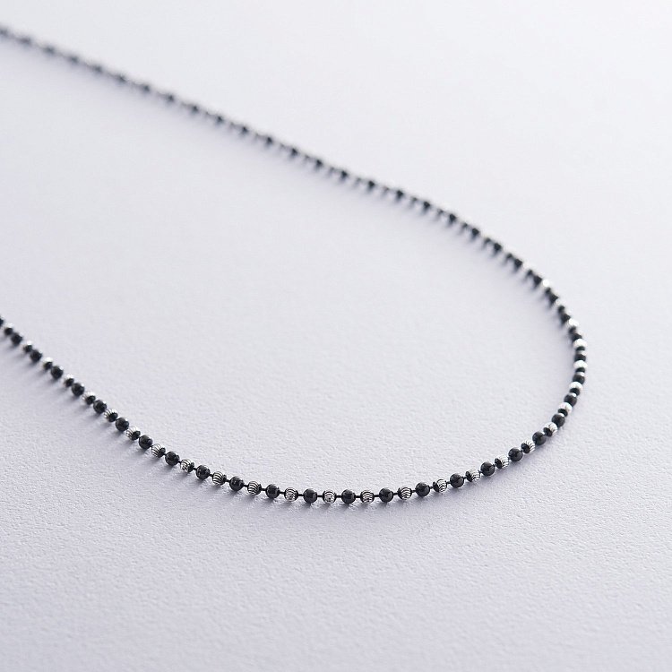 Срібне кольє Кульки 18956 від ювелірного магазину Онікс - 1