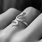 Каблучка "Змія" у білому золоті к07995 от ювелирного магазина Оникс - 9