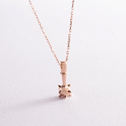 Кольє "Булава" у червоному золоті кол02238