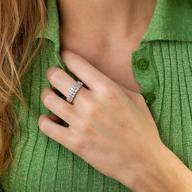 Золотое кольцо с бриллиантами кб0518nl от ювелирного магазина Оникс - 3