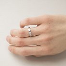 Золотое помолвочное кольцо с фианитом к06171 от ювелирного магазина Оникс - 4
