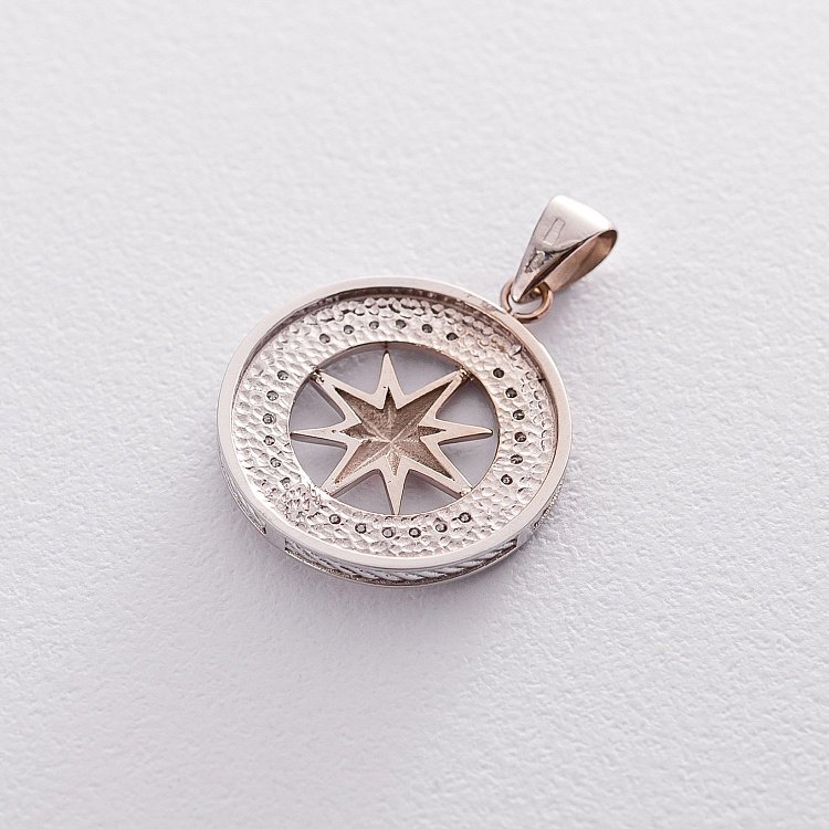 Золотий кулон "Роза вітрів" п03330 від ювелірного магазину Онікс - 2