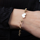 Браслет "Сердечко" у жовтому золоті б05642 от ювелирного магазина Оникс - 1