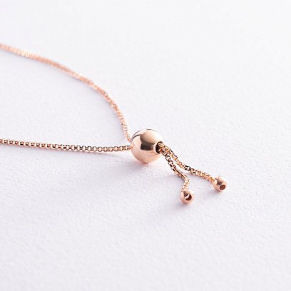 Золотой браслет "Шарики" б05113 №6