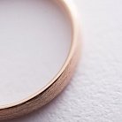 Золотое обручальное кольцо 3 мм (матовое) обр00403 от ювелирного магазина Оникс - 2