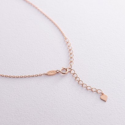 Колье - цепочка в красном золоте кол02378 №5