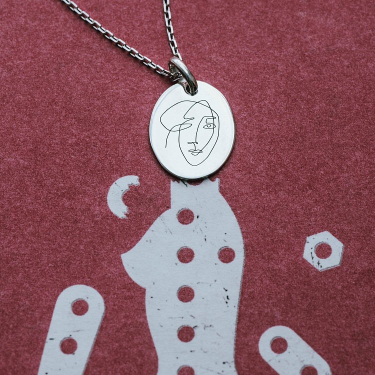 Серебряный кулон "Мечтательность" (овальный) 133045кул от ювелирного магазина Оникс - 8