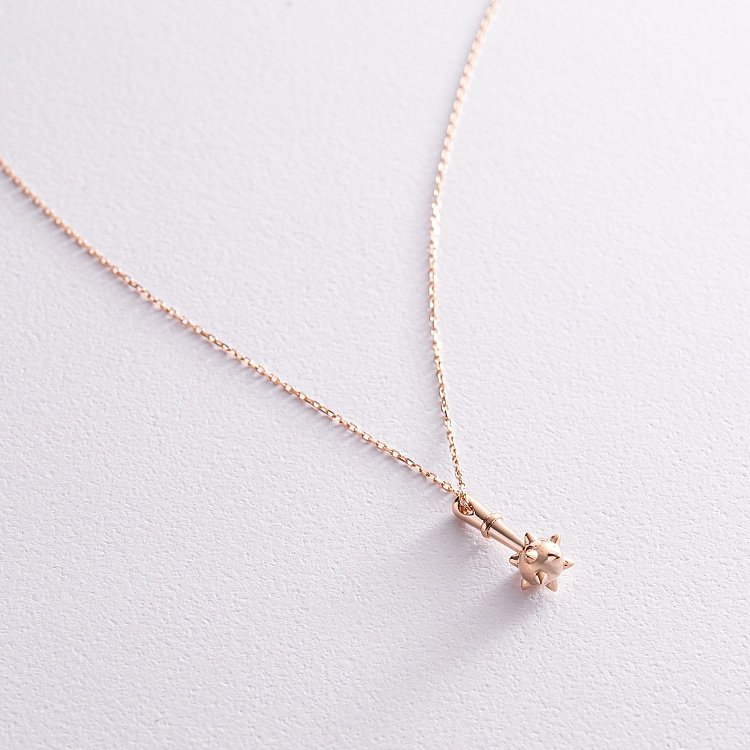 Кольє "Булава" у червоному золоті кол02238 від ювелірного магазину Онікс - 2