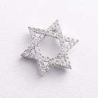 Золотий кулон "Зірка Давида" (діамант) пб0409ri от ювелирного магазина Оникс