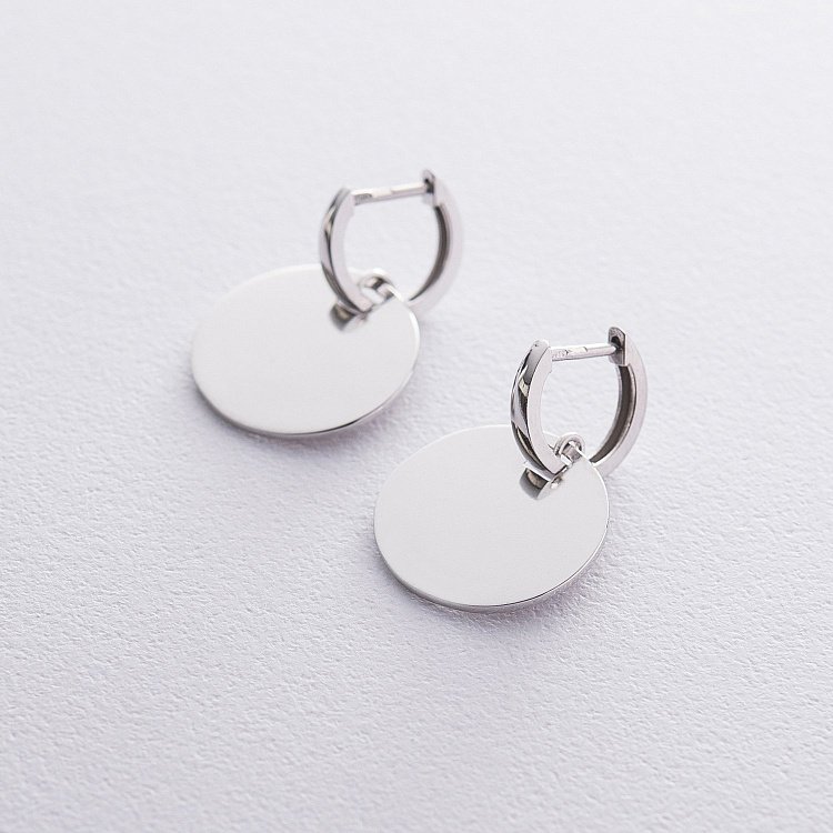 Золоті сережки Великі монетки с06508 від ювелірного магазину Онікс - 5