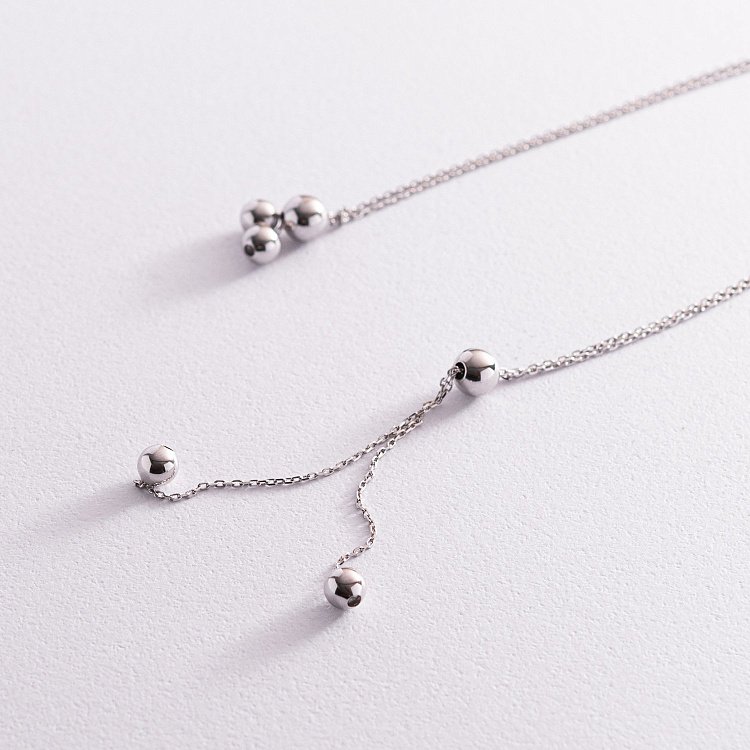 Золоте кольє - краватка "Кульки" кол02059 від ювелірного магазину Онікс