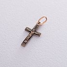 Православный золотой крест "Распятие. Спаси и Сохрани" п03349 от ювелирного магазина Оникс