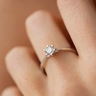 Помолвочное кольцо с бриллиантом (белое золото) 220641121 от ювелирного магазина Оникс - 1