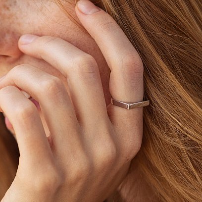 Каблучка в сріблі (можливе гравіювання) 7062 №3