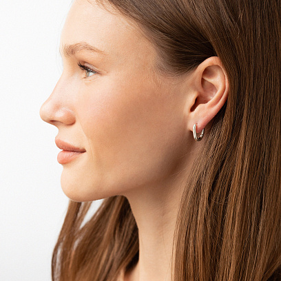 Срібні сережки "Vivian" 123436 №4