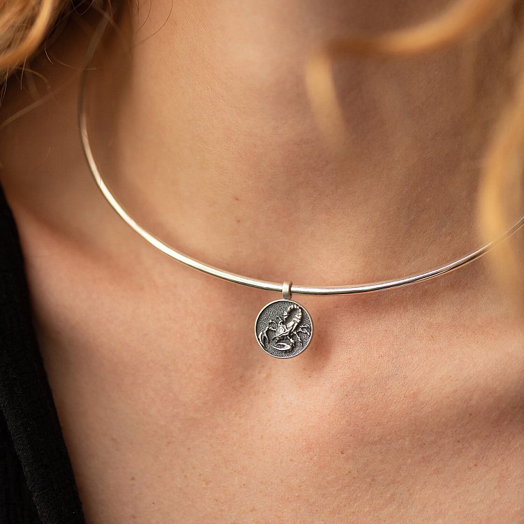 Серебряное колье - чокер (трансформер) 1100N от ювелирного магазина Оникс - 12