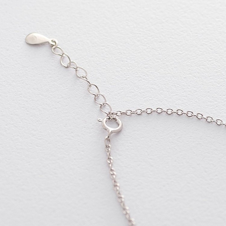 Срібне кольє "Дерево життя" (фіаніт) 18773 від ювелірного магазину Онікс - 1