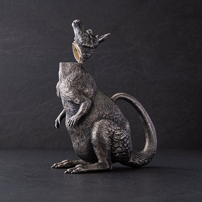 Срібна фігура ручної роботи "Кенгуру" 23163 №2