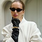 Жесткий браслет "Helen" в желтом золоте б05755 от ювелирного магазина Оникс - 7