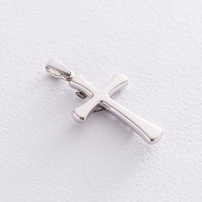 Хрест з розп'яттям (біле золото) п03516 №2