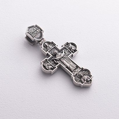 Серебряный крест "Иисус Христос. Покров. Ходатайство. Пантелеймон Целитель" 1936 №4