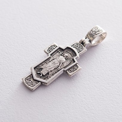 Серебряный крестик "Ангел Хранитель" 131965