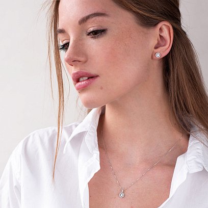 Золотая подвеска с бриллиантами пб0263y №2