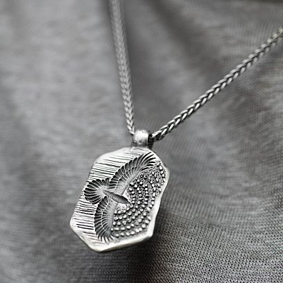 ﻿Срібний кулон "Вітер Імболка" 133239 №5