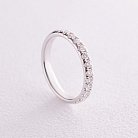 Золотое кольцо с дорожкой камней (бриллианты) кб0454ca от ювелирного магазина Оникс