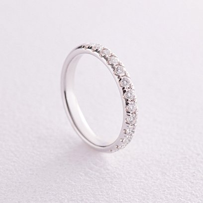 Золотое кольцо с дорожкой камней (бриллианты) кб0454ca