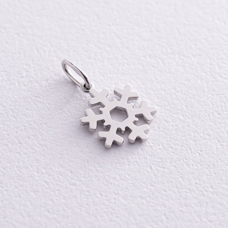 Золотая подвеска "Снежинка" с бриллиантами 112101121 от ювелирного магазина Оникс - 2