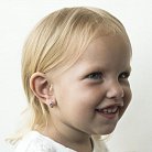 Дитячі золоті сережки "Метелики" (емаль, фіаніти) с02576 от ювелирного магазина Оникс - 3