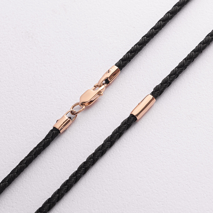 Ювелірний шнурок із золотою застібкою 7603500 від ювелірного магазину Онікс