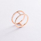 Золотое кольцо с бриллиантами 164436ch от ювелирного магазина Оникс - 2