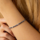 Золотий браслет з сапфірами і діамантами бб0058sth от ювелирного магазина Оникс - 3