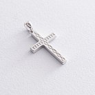 Срібний хрест (емаль) 133023 от ювелирного магазина Оникс - 1