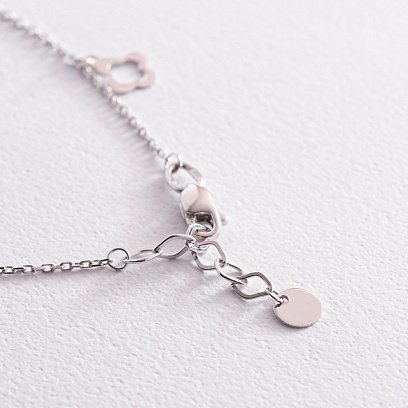 Браслет "Клевера" в белом золоте б05069 №5