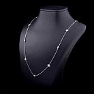 Серебряное колье с фианитами 18300 от ювелирного магазина Оникс - 1