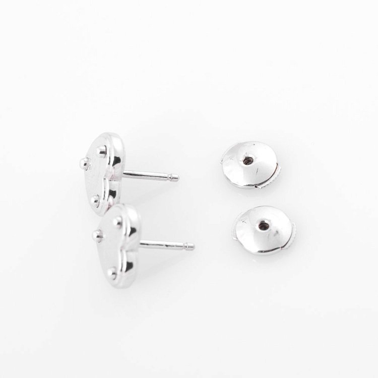 Серебряные серьги-сердечки 122065 от ювелирного магазина Оникс - 1