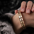 Жорсткий браслет "Charlotte" з фіанітами (червоне золото) б05491 от ювелирного магазина Оникс - 1