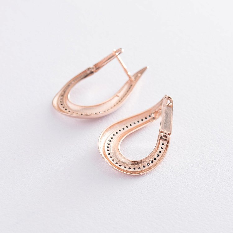 Золоті сережки "Грація" с06558 від ювелірного магазину Онікс - 2